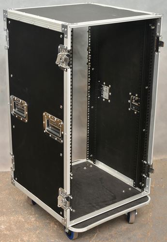 various-Trojan wheeled rack flightcase